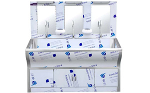 三人醫用洗手池